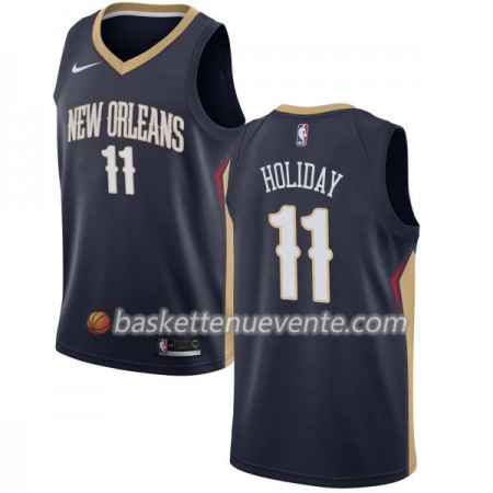 Maillot Basket New Orleans Pelicans Jrue Holiday 11 Nike 2017-18 Navy Swingman - Homme